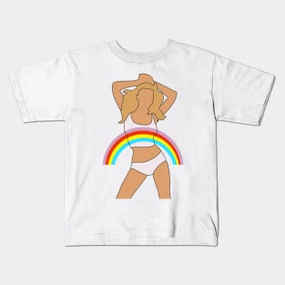 Mariah Carey Rainbow album art Kids T-Shirt